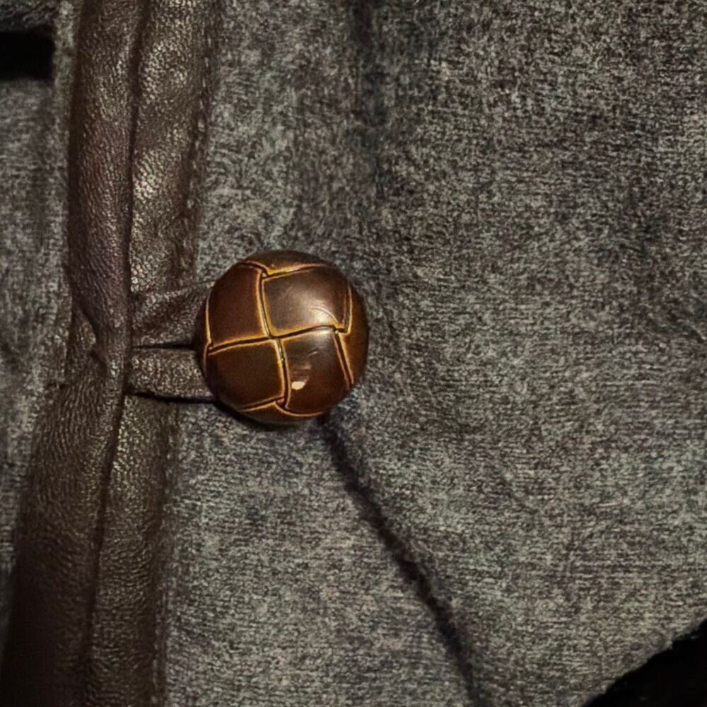 Soft Surroundings Button Up Sherling Wool Hooded … - image 8